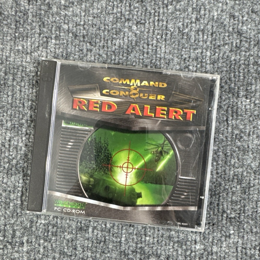 Command & Conquer: Red Alert (PC, 1996) video game combat Both Disks Are Clean